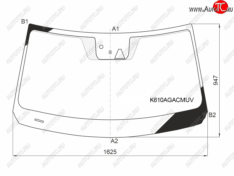 29 849 р. Стекло лобовое (Камера Датчик дождя Проекция) Hyundai Palisade 18-22 FUYAO K610AGACMUV  с доставкой в г. Майкоп