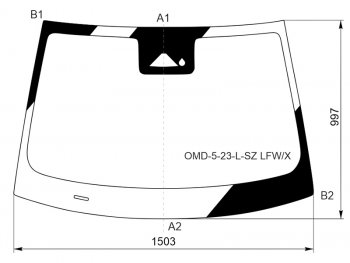 9 999 р. Стекло лобовое (Камера Датчик дождя) OMODA C5 22- XYG OMD-5-23-L-SZ LFW/X  с доставкой в г. Майкоп. Увеличить фотографию 1