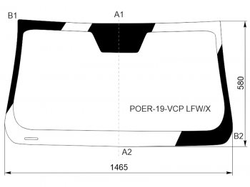 9 999 р. Стекло лобовое (4D PICK UP) Great Wall Poer 21- XYG POER-19-VCP LFW/X  с доставкой в г. Майкоп. Увеличить фотографию 1