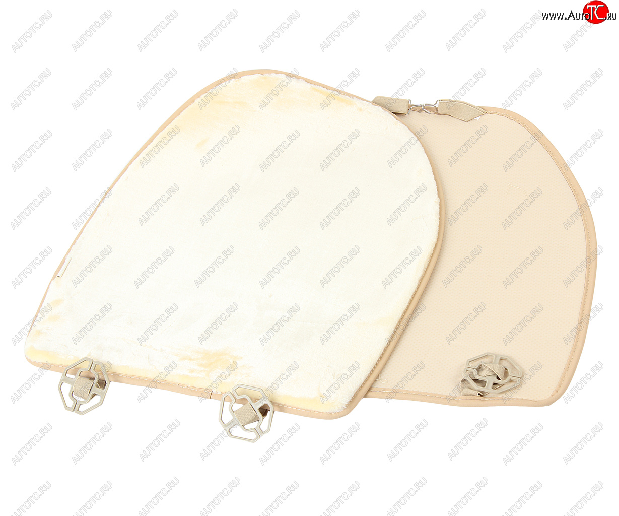1 479 р. Накидка на сиденье мех искусственный без спинки бежевая 2шт. Antislip Seat PREMIER PREMIER hr16  с доставкой в г. Майкоп