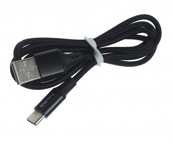 299 р. Кабель USB Type C 1м FAISON FAISON hx14 alum black  с доставкой в г. Майкоп. Увеличить фотографию 1