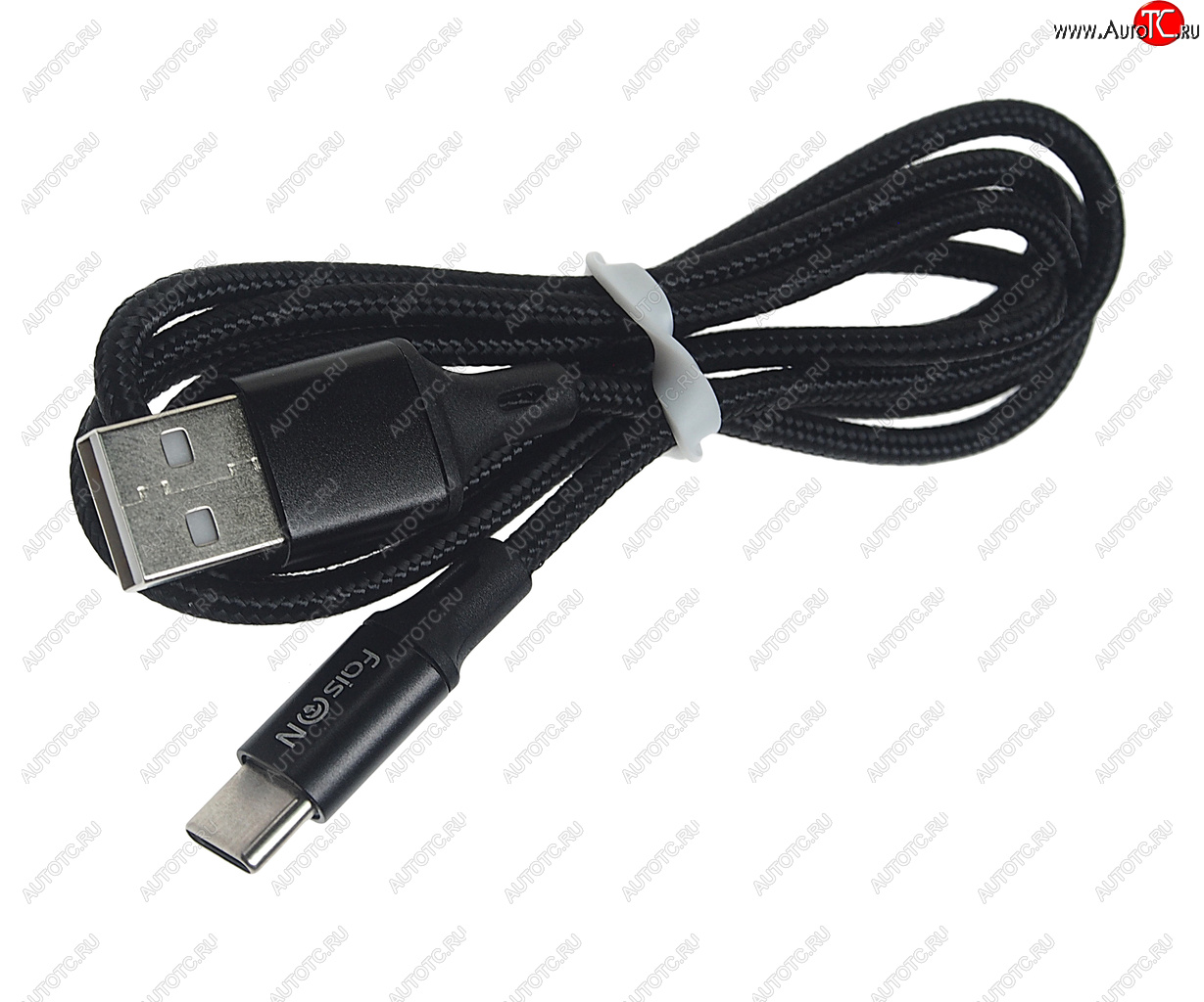 299 р. Кабель USB Type C 1м FAISON FAISON hx14 alum black  с доставкой в г. Майкоп