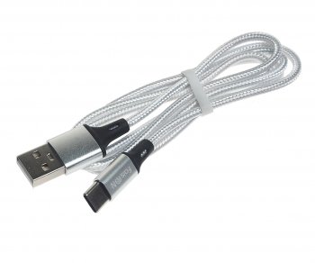299 р. Кабель USB Type C 1м FAISON FAISON hx14 alum silver FAISON hx14 alum silver  с доставкой в г. Майкоп. Увеличить фотографию 1