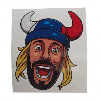 103 р. Наклейка виниловая вырезанная Фанат 11.5х13.5см полноцветная AUTOSTICKERS AUTOSTICKERS и-127  с доставкой в г. Майкоп. Увеличить фотографию 1