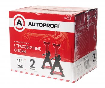 3 799 р. Стойка ремонтная 2т h=265-415мм 2шт. AUTOPROFI AUTOPROFI js-02s  с доставкой в г. Майкоп. Увеличить фотографию 3