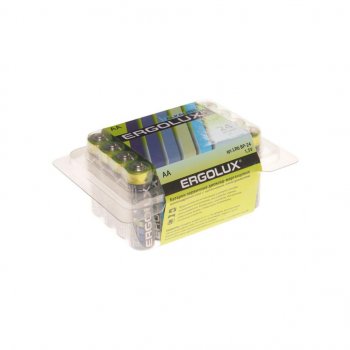 25 р. Батарейка AA LR6 1.5V блистер 24шт. (цена за 1шт.) Alkaline ERGOLUX ERGOLUX lr6 bp-24  с доставкой в г. Майкоп. Увеличить фотографию 1