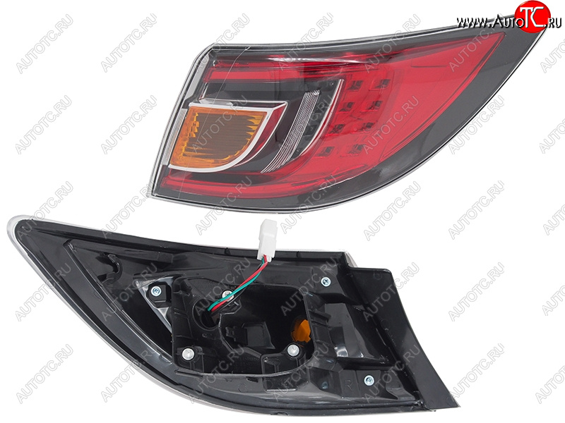 4 999 р. Фонарь задний правый (внешний, LED) SAT Mazda 6 GH дорестайлинг лифтбэк (2007-2010) (красный)  с доставкой в г. Майкоп