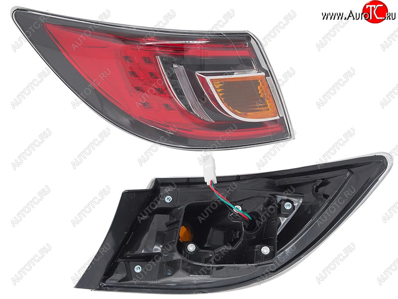 4 999 р. Фонарь задний левый (внешний, LED) SAT Mazda 6 GH дорестайлинг лифтбэк (2007-2010) (красный)  с доставкой в г. Майкоп