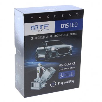 8 349 р. Лампа светодиодная 12V D1S 35W PK32d-2 (2шт.) MTF MTF mbd1s6  с доставкой в г. Майкоп. Увеличить фотографию 3