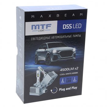 7 999 р. Лампа светодиодная 12V D5S 25W PK32d-7 (2шт.) MTF MTF mbd5s6  с доставкой в г. Майкоп. Увеличить фотографию 3