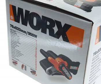 10 749 р. Машина лентошлифовальная 950Вт 533x76мм 240-350ммин WORX WORX wx661.1  с доставкой в г. Майкоп. Увеличить фотографию 8