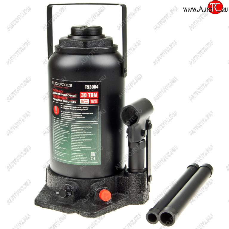6 649 р. Домкрат бутылочный 30т 255-465мм ROCKFORCE ROCKFORCE rf-t93004 ROCKFORCE rf-t93004  с доставкой в г. Майкоп