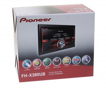 9 749 р. Магнитола автомобильная 2DIN PIONEER PIONEER fh-x380ub PIONEER fh-x380ub  с доставкой в г. Майкоп. Увеличить фотографию 3
