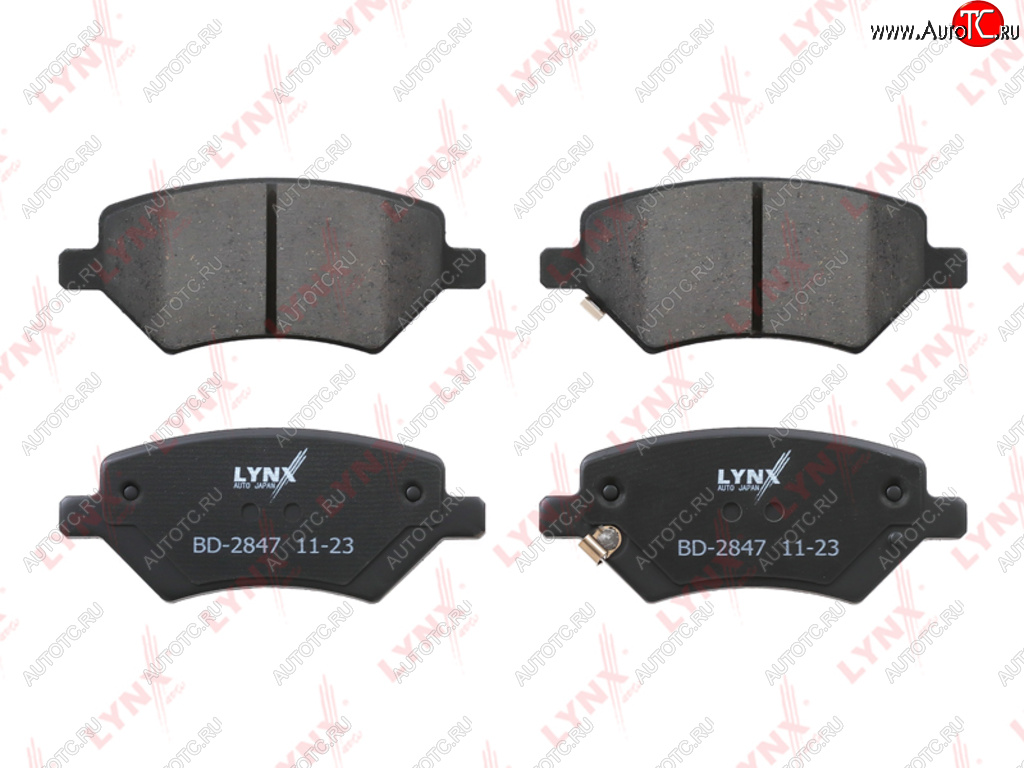 2 049 р. Колодки тормозные CHERY Tiggo (05-) передние (4шт.) LYNX LYNX bd2847  с доставкой в г. Майкоп