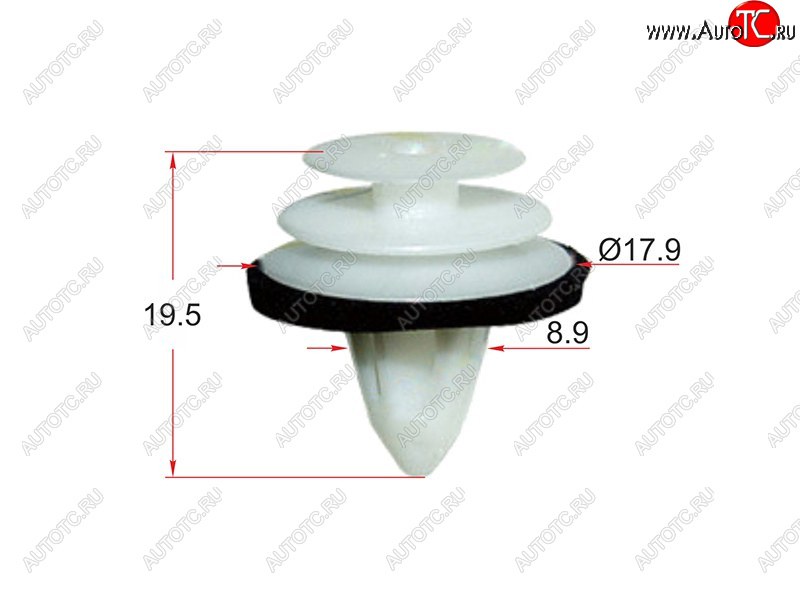 157 р. Клипса крепежная SAT ST-KJ-083 (1 шт.) SAT ST-KJ-083  с доставкой в г. Майкоп