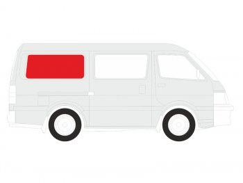 3 699 р. Стекло кузова боковое (не опускное) (Справа Цвет зеленый) Volkswagen Transporter 03-15  Multivan 0 XYG VW-T5 SW/RH/X  с доставкой в г. Майкоп. Увеличить фотографию 1