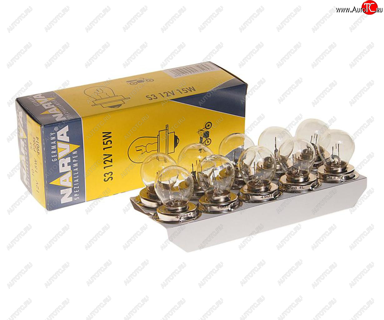 13 р. Лампа 12V S3 15W P26s Standard NARVA NARVA 490143000  с доставкой в г. Майкоп