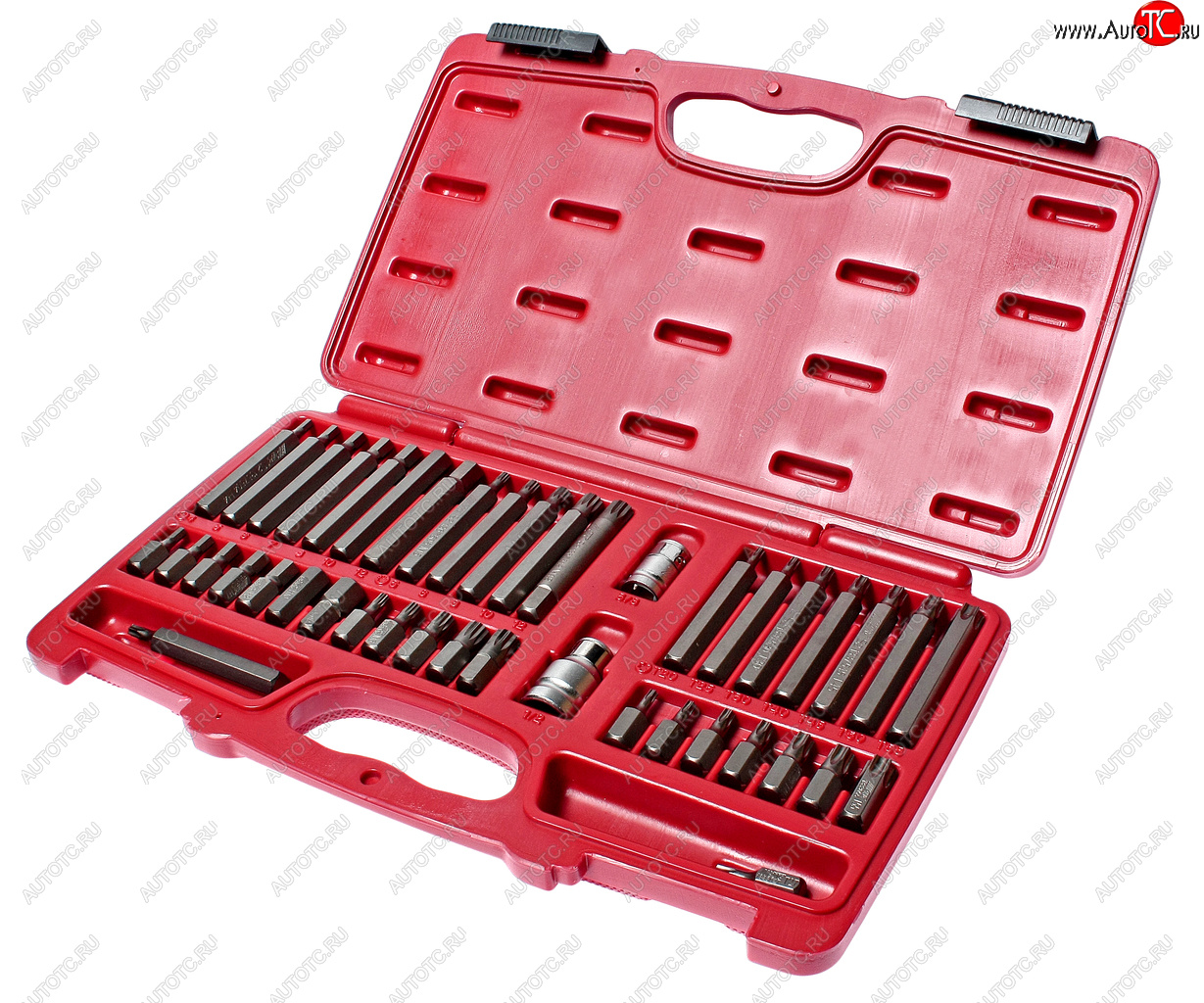 5 899 р. Набор бит 12 38 HEX, TORX, SPLINE 6-ти гранных 2 держателя 42 предмета в кейсе JTC JTC TOOLS CO., LTD jtc-3933  с доставкой в г. Майкоп