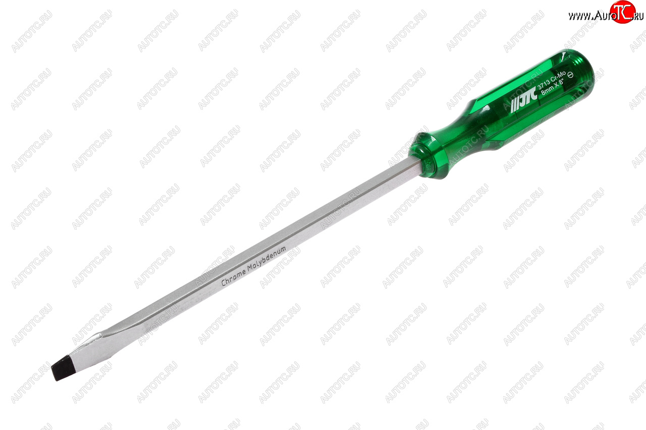 649 р. Отвертка шлицевая SL 8.0х200мм со сквозным стержнем (сталь Cr-Mo) JTC JTC TOOLS CO., LTD jtc-3713  с доставкой в г. Майкоп
