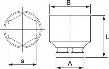 1 289 р. Головка торцевая 12 39мм ударная L=48мм JTC JTC TOOLS CO., LTD jtc-443839  с доставкой в г. Майкоп. Увеличить фотографию 3