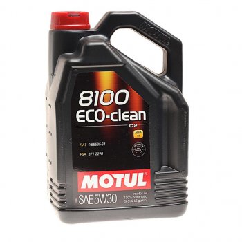 7 849 р. Масло моторное 8100 ECO-CLEAN C2 5W30 синт.5л MOTUL MOTUL 101545  с доставкой в г. Майкоп. Увеличить фотографию 1