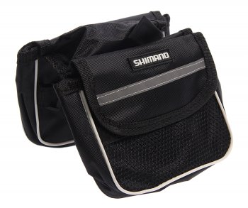 279 р. Велосумка на раму двойная SHIMANO SHIMANO 339826  с доставкой в г. Майкоп. Увеличить фотографию 1