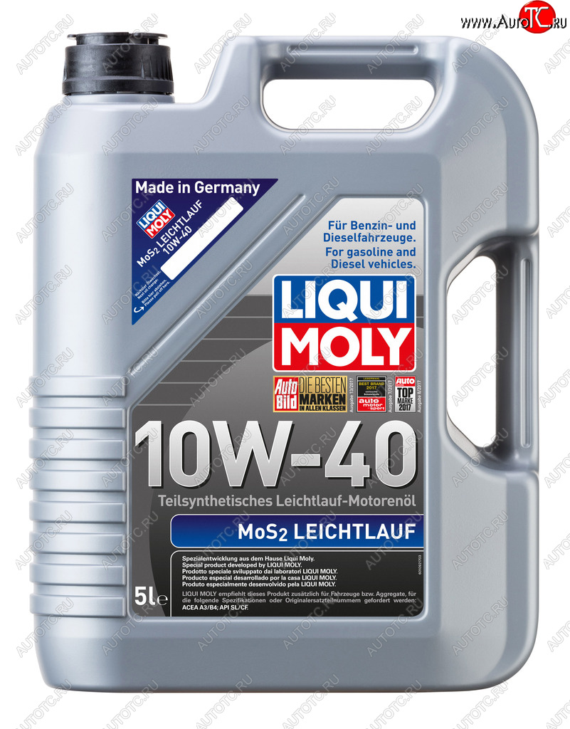 7 799 р. Масло моторное MoS2 LEICHTLAUF 10W40 псинт.5л LIQUI MOLY LIQUI MOLY 2184  с доставкой в г. Майкоп