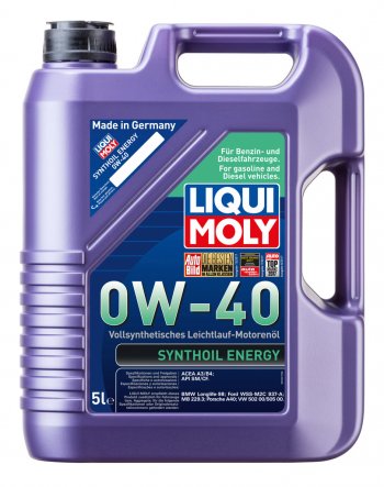 9 349 р. Масло моторное SYNTHOIL ENERGY 0W40 синт.5л LIQUI MOLY LIQUI MOLY 9515  с доставкой в г. Майкоп. Увеличить фотографию 1