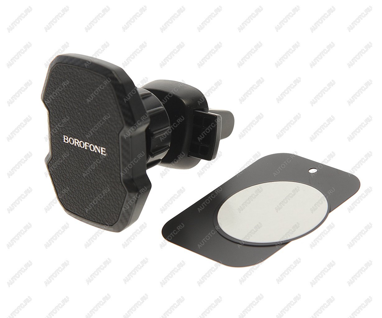 519 р. Держатель телефона на дефлектор магнитный черный BOROFONE BOROFONE bh110 black  с доставкой в г. Майкоп