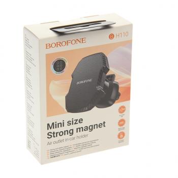519 р. Держатель телефона на дефлектор магнитный черный BOROFONE BOROFONE bh110 black  с доставкой в г. Майкоп. Увеличить фотографию 3