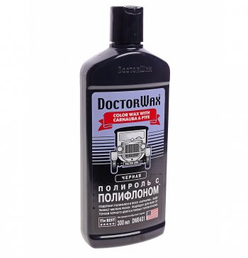 729 р. Полироль кузова с тефлоном черная 300мл DOCTOR WAX DOCTOR WAX dw8401  с доставкой в г. Майкоп. Увеличить фотографию 1