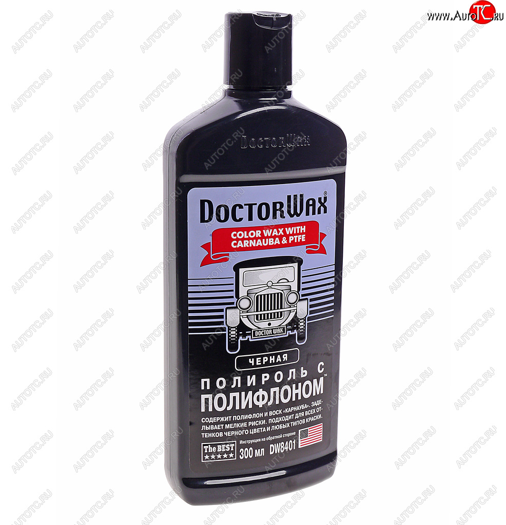 729 р. Полироль кузова с тефлоном черная 300мл DOCTOR WAX DOCTOR WAX dw8401  с доставкой в г. Майкоп