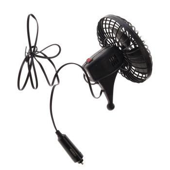 499 р. Вентилятор в салон 12V на присоске черный SKYWAY SKYWAY s01901001  с доставкой в г. Майкоп. Увеличить фотографию 2
