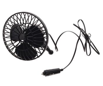 499 р. Вентилятор в салон 12V на присоске черный SKYWAY SKYWAY s01901001  с доставкой в г. Майкоп. Увеличить фотографию 1