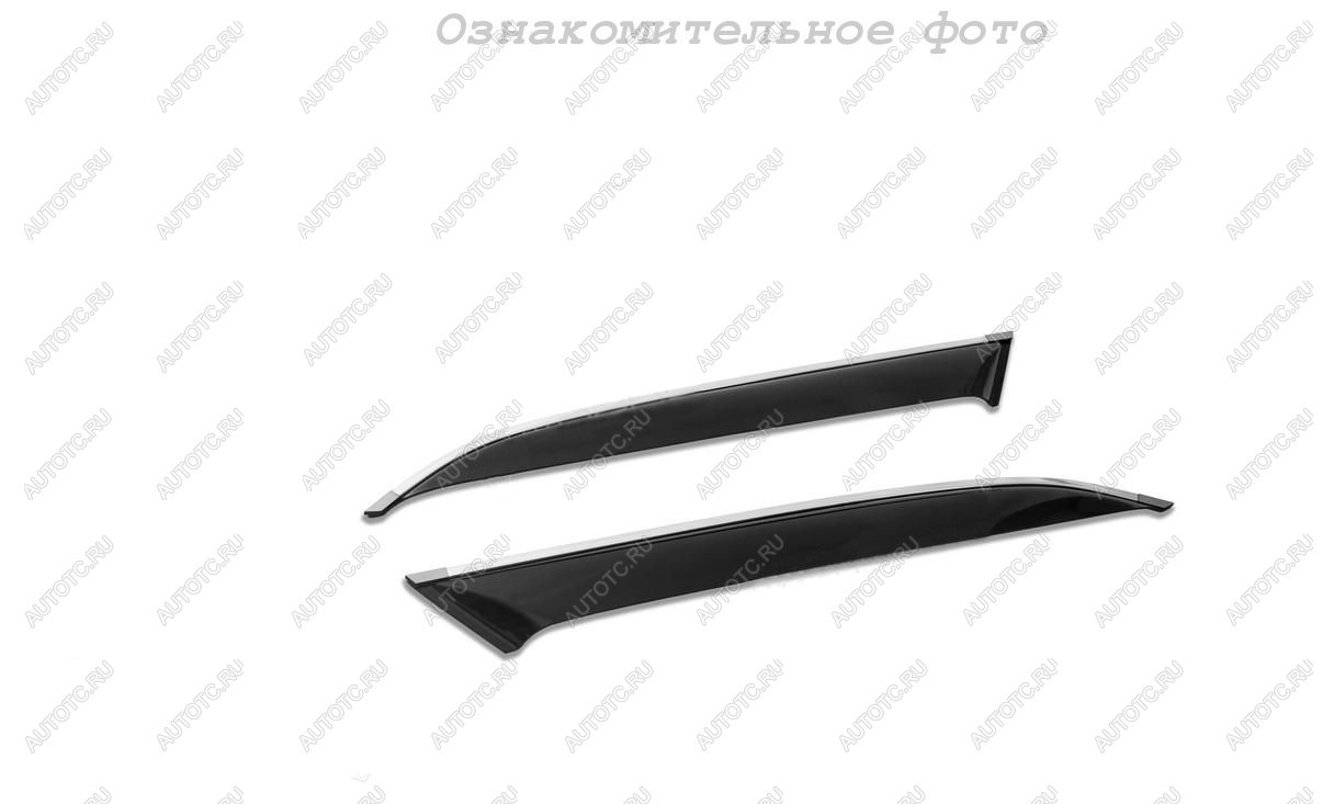 1 569 р. Комплект дефлекторов окон (на боковые стекла) COBRA TUNING Haval M6 (2021-2025) (черный глянец)  с доставкой в г. Майкоп