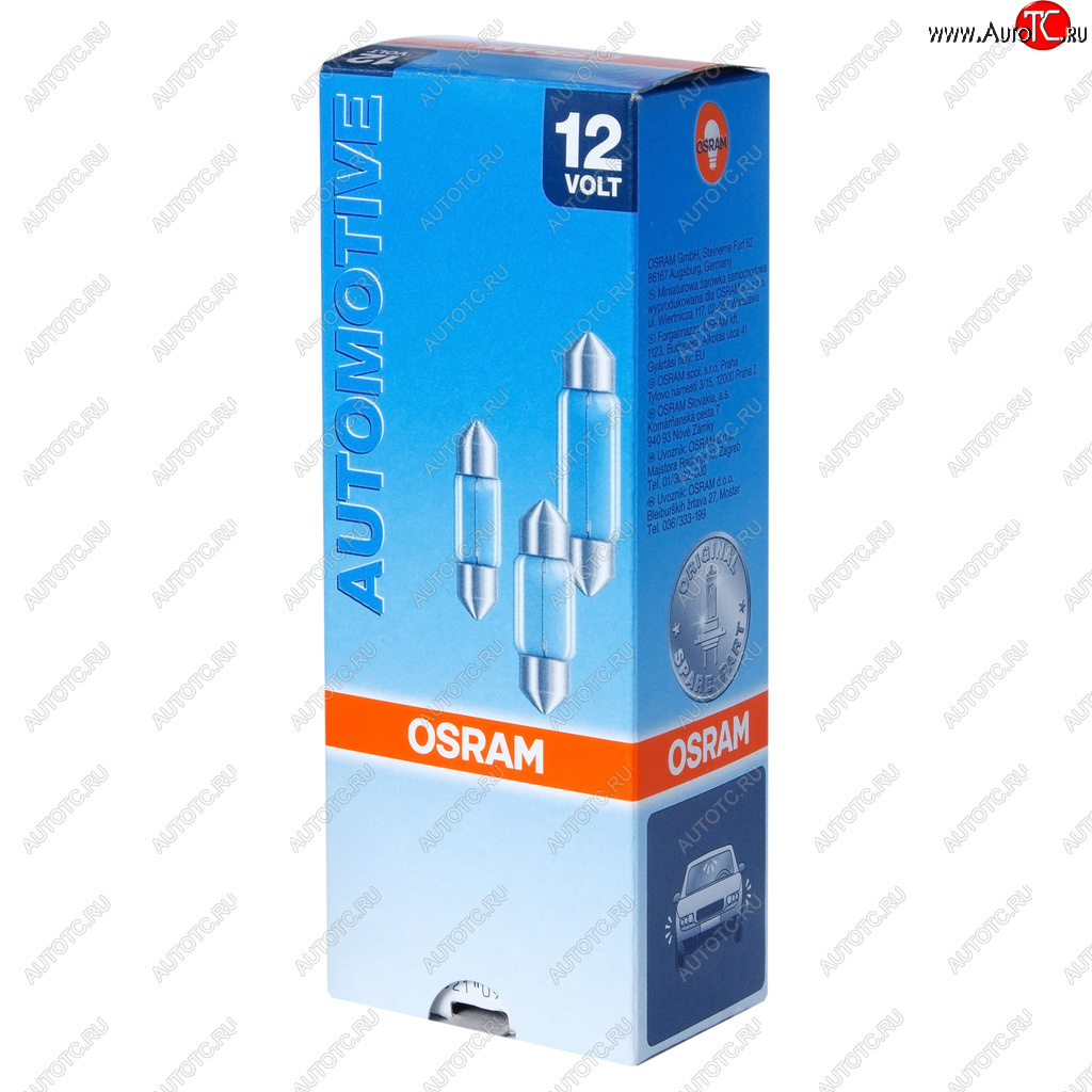 72 р. Лампа 12V C5W SV8.5-8 OSRAM OSRAM 6418  с доставкой в г. Майкоп