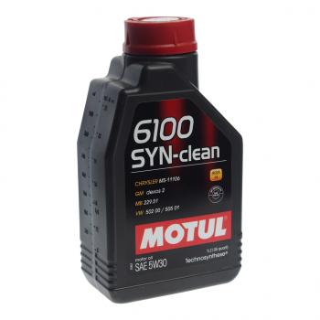 1 169 р. Масло моторное 6100 SYN-CLEAN 5W30 псинт.1л MOTUL MOTUL 112133  с доставкой в г. Майкоп. Увеличить фотографию 1