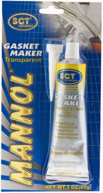 329 р. Герметик прокладка прозрачный 85г -40С+180С Gasket Maker 9916 MANNOL MANNOL 2410  с доставкой в г. Майкоп. Увеличить фотографию 1