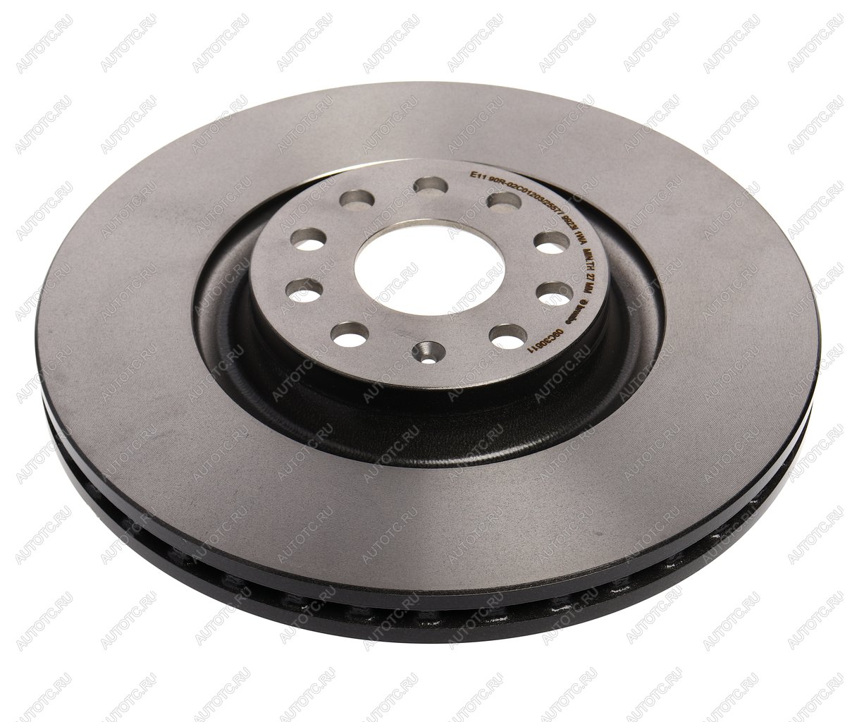 10 299 р. Диск тормозной VW Golf (12-) AUDI A3 (12-) SKODA Octavia (12-) передний вентилируемый (1шт.) BREMBO BREMBO 09c30611  с доставкой в г. Майкоп