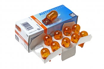 369 р. Лампа 12V WY21W W3x16d желтая OSRAM OSRAM 7504  с доставкой в г. Майкоп. Увеличить фотографию 1