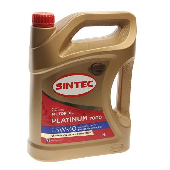 2 079 р. Масло моторное Platinum 7000 C3SP 5W30 синт.4л SINTEC SINTEC 600149  с доставкой в г. Майкоп. Увеличить фотографию 1