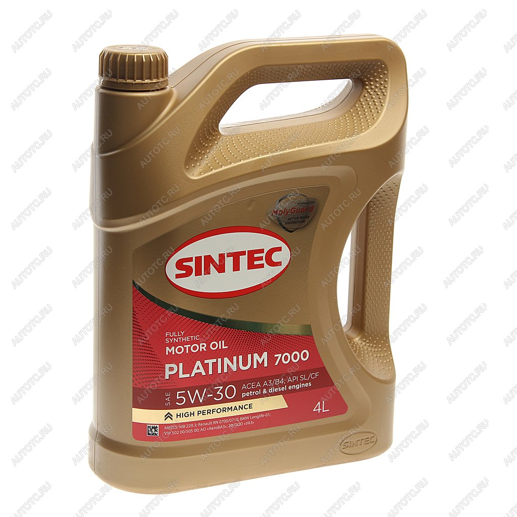 2 079 р. Масло моторное Platinum 7000 A3B4 5W30 синт.4л SINTEC SINTEC 600144  с доставкой в г. Майкоп