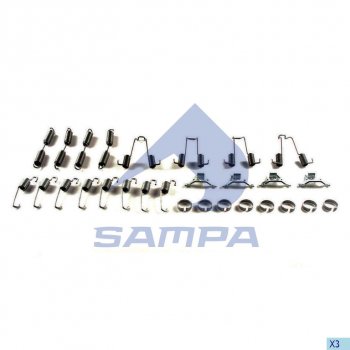 1 769 р. Ремкомплект BPW ECO колодок тормозных SAMPA SAMPA 070.572  с доставкой в г. Майкоп. Увеличить фотографию 1