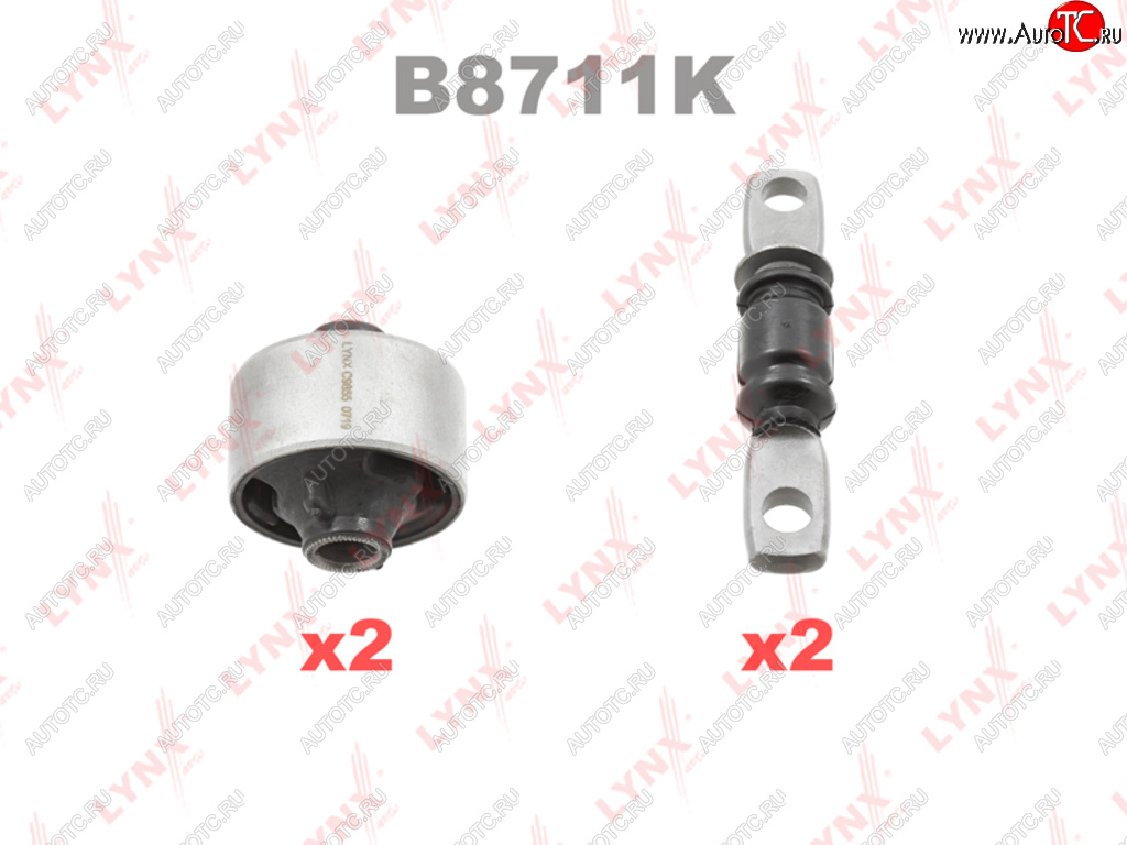 4 899 р. Сайлентблок TOYOTA Hihhlander рычага переднего комплект на 2 рычага (4шт.) LYNX LYNX b8711k  с доставкой в г. Майкоп