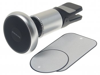 549 р. Держатель телефона на дефлектор магнитный черный BOROFONE BOROFONE bh47 black silver  с доставкой в г. Майкоп. Увеличить фотографию 2