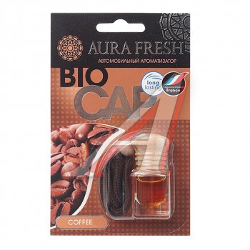 215 р. Ароматизатор подвесной жидкостный (coffee) 6мл Bio Cap AURA FRESH AURA FRESH 23006  с доставкой в г. Майкоп. Увеличить фотографию 1