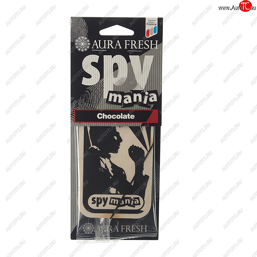 91 р. Ароматизатор подвесной картонный (chocolate) Spy Mania AURA FRESH AURA FRESH 23100  с доставкой в г. Майкоп