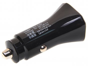 449 р. Устройство зарядное в прикуриватель 1USB + 1 Type C 12V FAISON FAISON a5 black  с доставкой в г. Майкоп. Увеличить фотографию 2