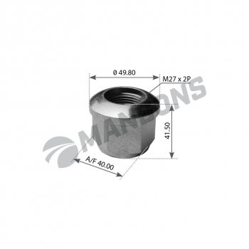 237 р. Гайка MAN стремянки (M27x2) MANSONS MANSONS 400.507  с доставкой в г. Майкоп. Увеличить фотографию 1