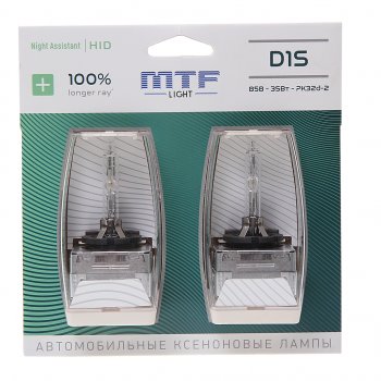 9 399 р. Лампа ксеноновая D1S 4600K бокс (2шт.) MTF MTF nabd1s  с доставкой в г. Майкоп. Увеличить фотографию 1
